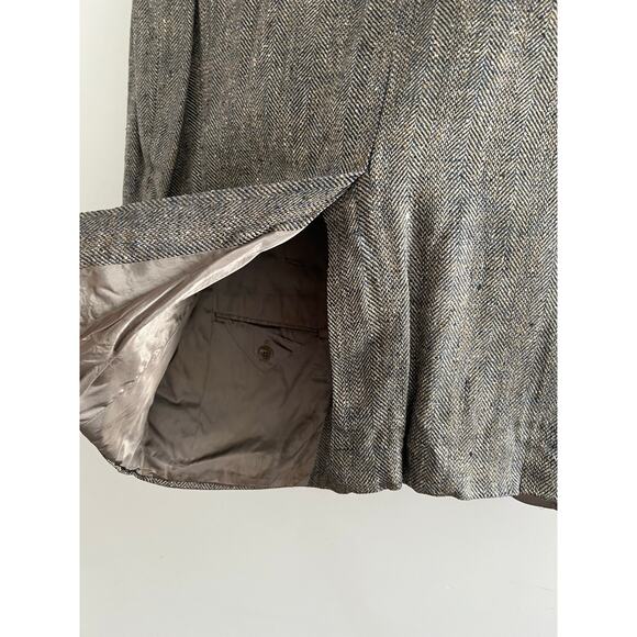 Vintage Burberry’s Silk Suit Jacket Blazer Limited Edition Brown Size 42 JL - Picture 9 of 9